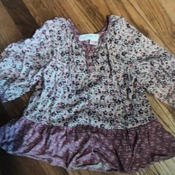 Floral Kids Casual Dress - Pink - Picture 3 of 3